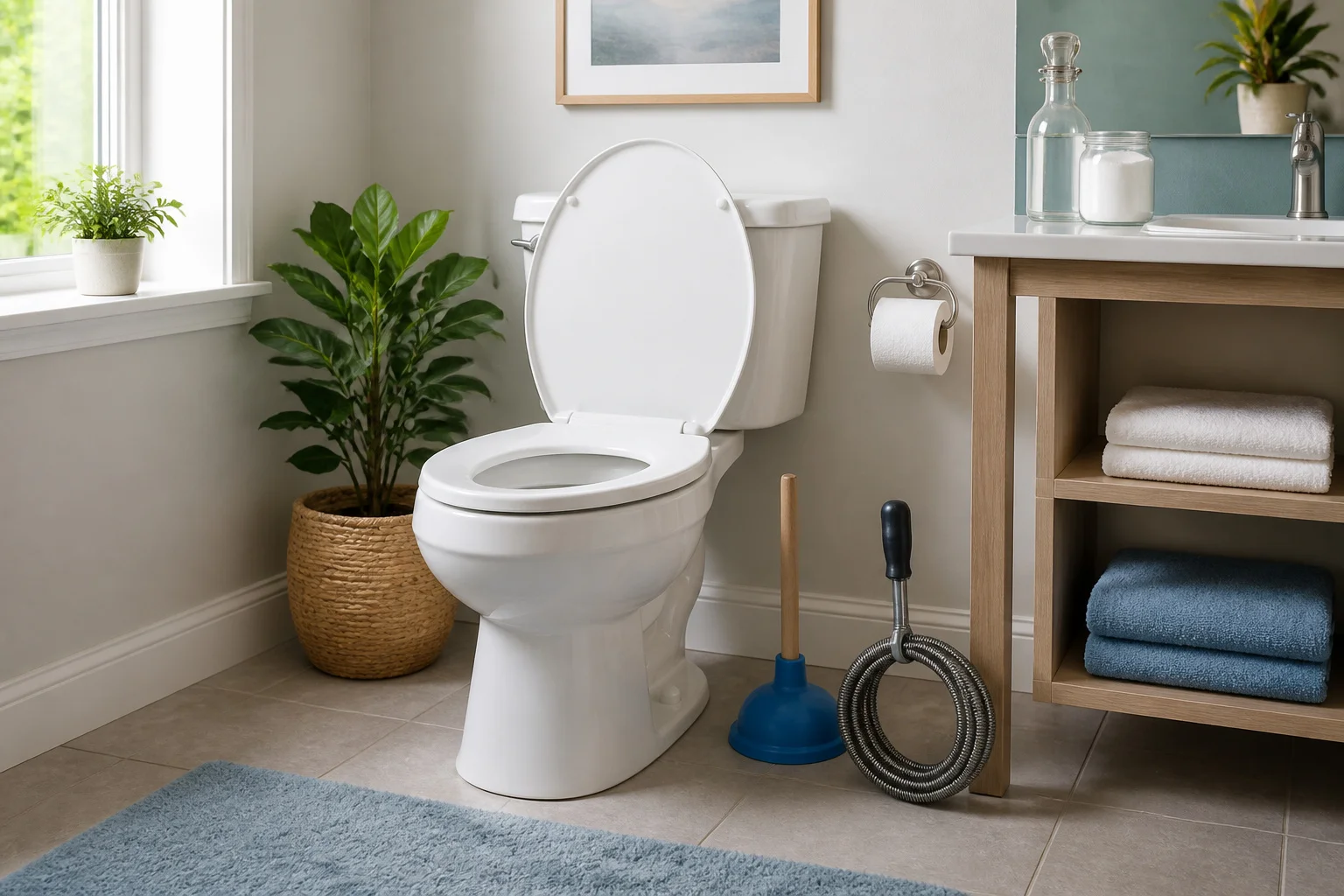 Salle de bain moderne et prete a laction