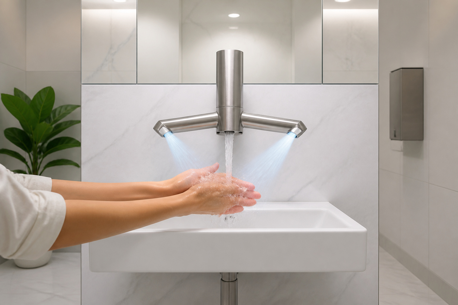 Robinet Dyson Airblade Wash+Dry : hygiène et efficacité